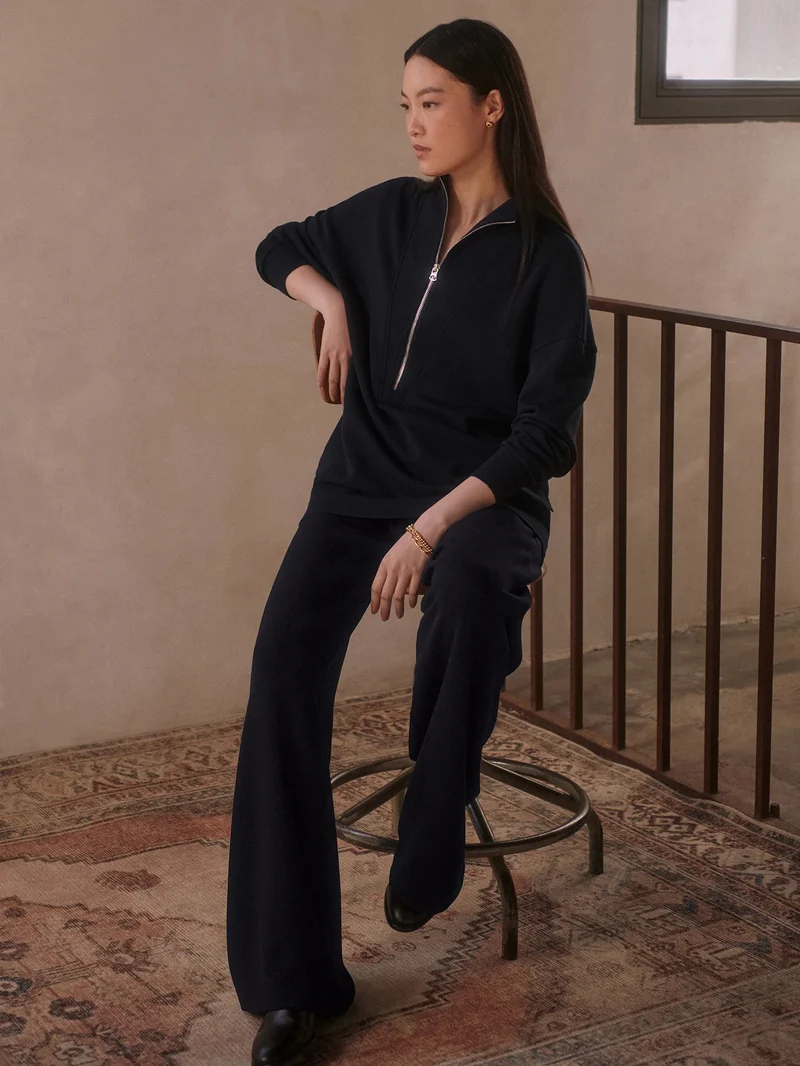 Maisie Longline Sweat Navy