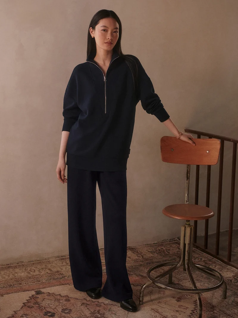 Maisie Longline Sweat Navy