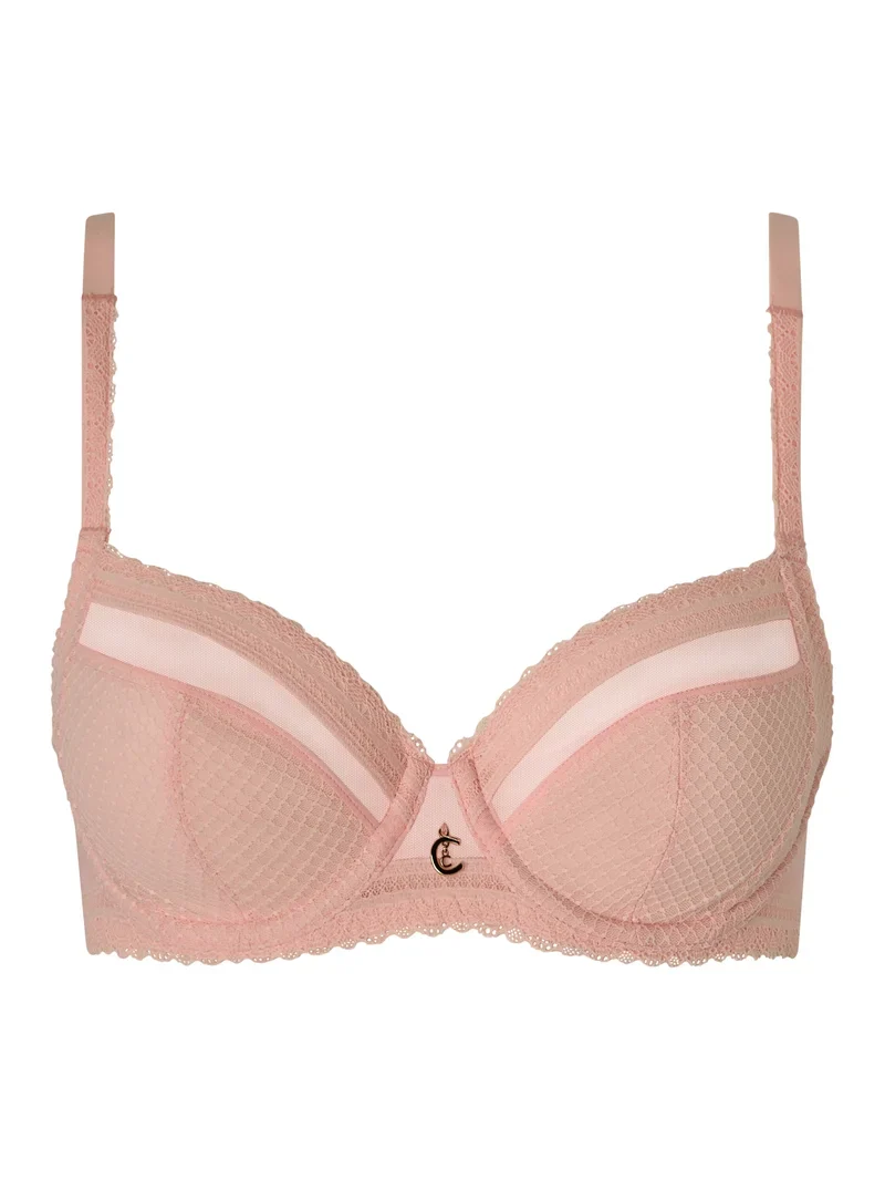 Chantelle – Romance Bügel-BH mit blickdichtem Bezug, Fluorrosa