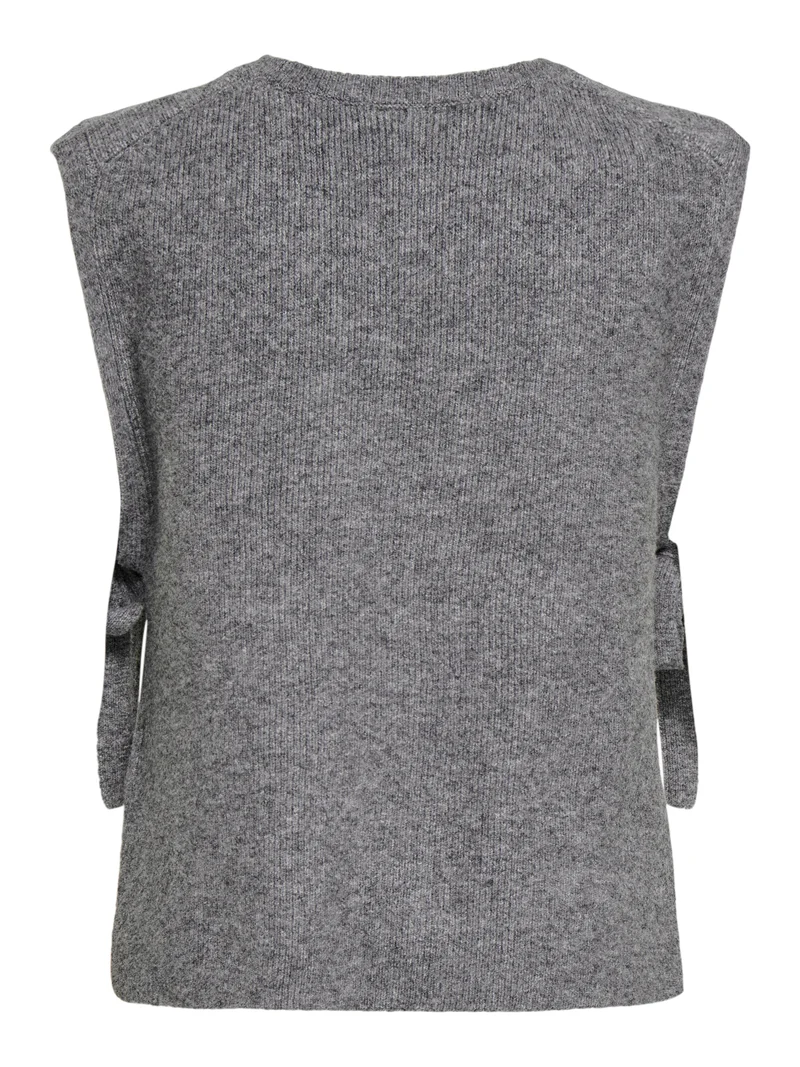 ONLBEATE O-NECK BOW VEST KNT