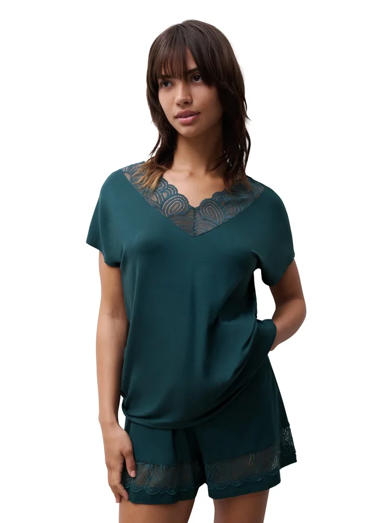 Femilet - Josie Top Kurzarm Eden Green