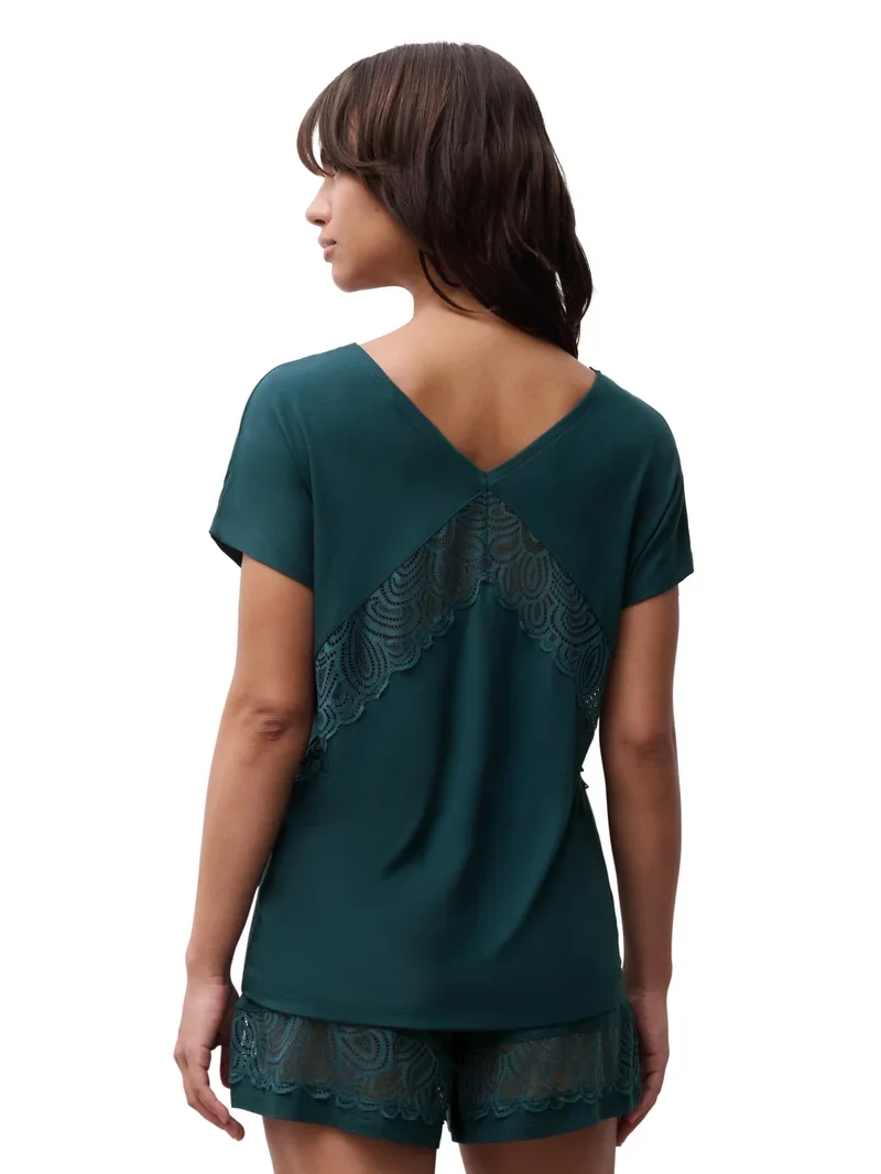 Femilet - Josie Top Kurzarm Eden Green