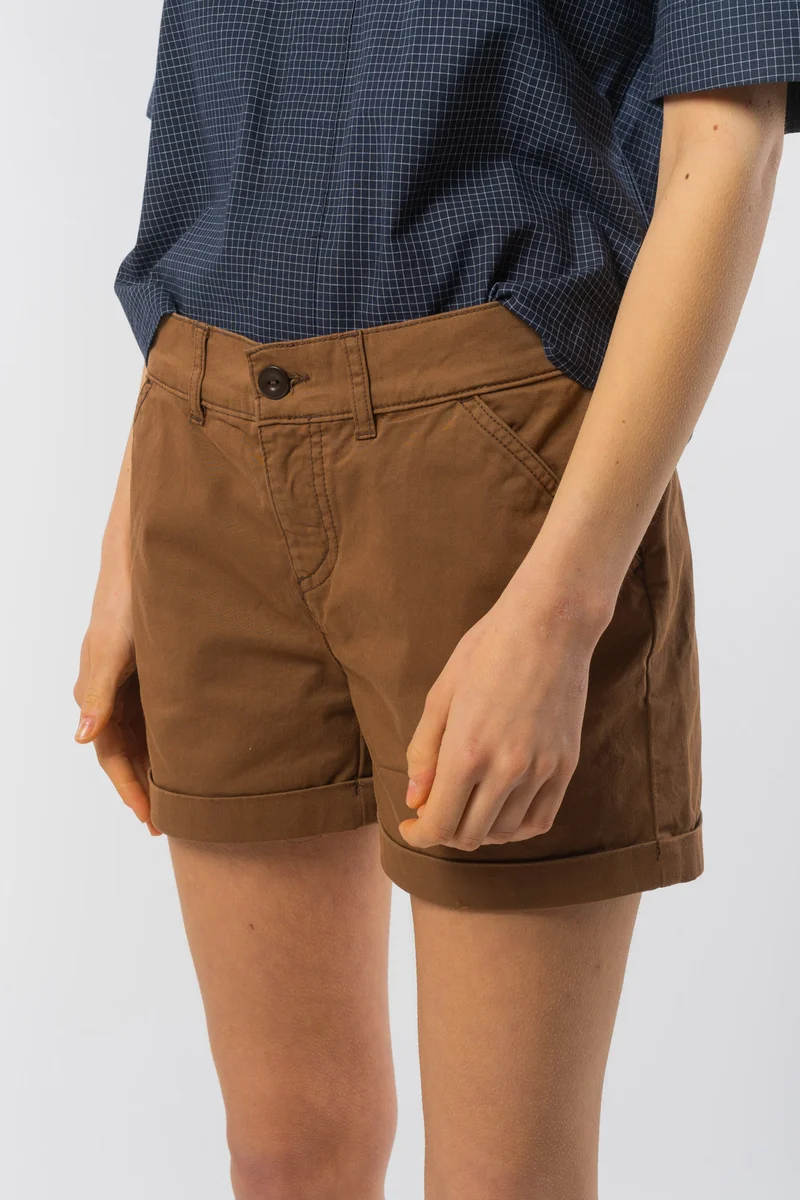 Micro-Chino Shorts aus Bio Baumwolle