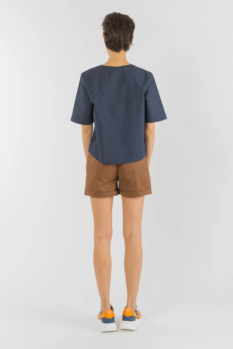 Micro-Chino Shorts aus Bio Baumwolle