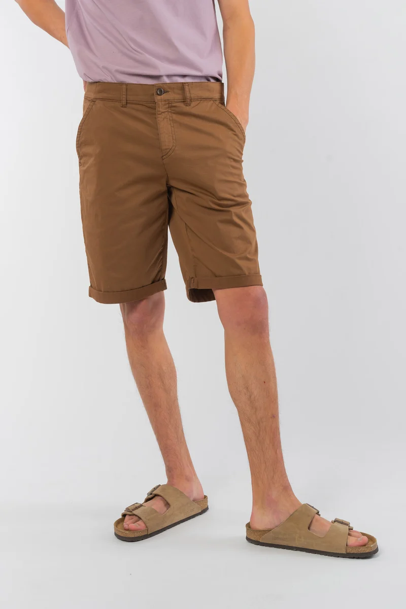 Micro-Chino Shorts aus Bio Baumwolle