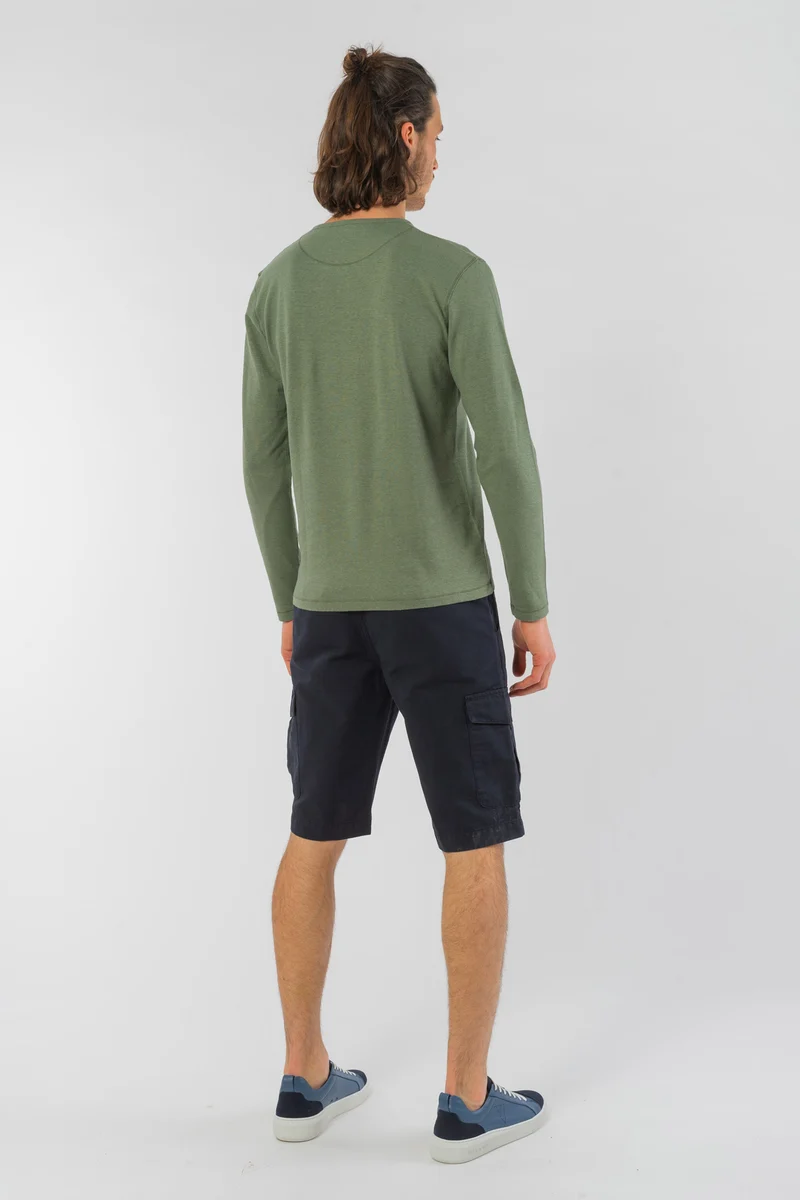 Bermudas mit Cargo Taschen aus Leinen & Bio Baumwolle