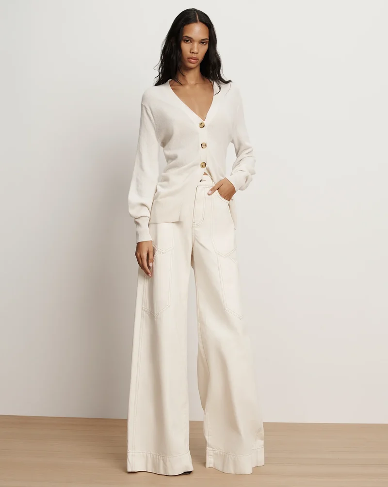 Lamotte Cashmere Cardigan Ivory
