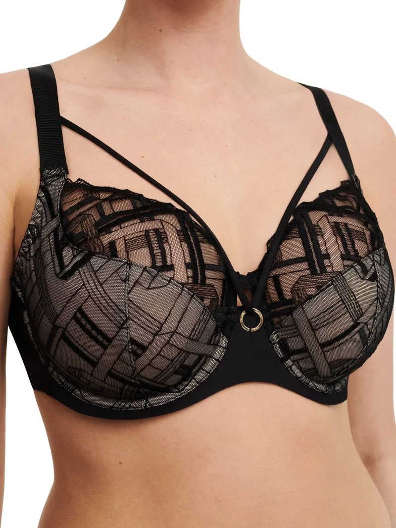 Chantelle – Graphic Support Sehr bedeckender Bügel in Schwarz