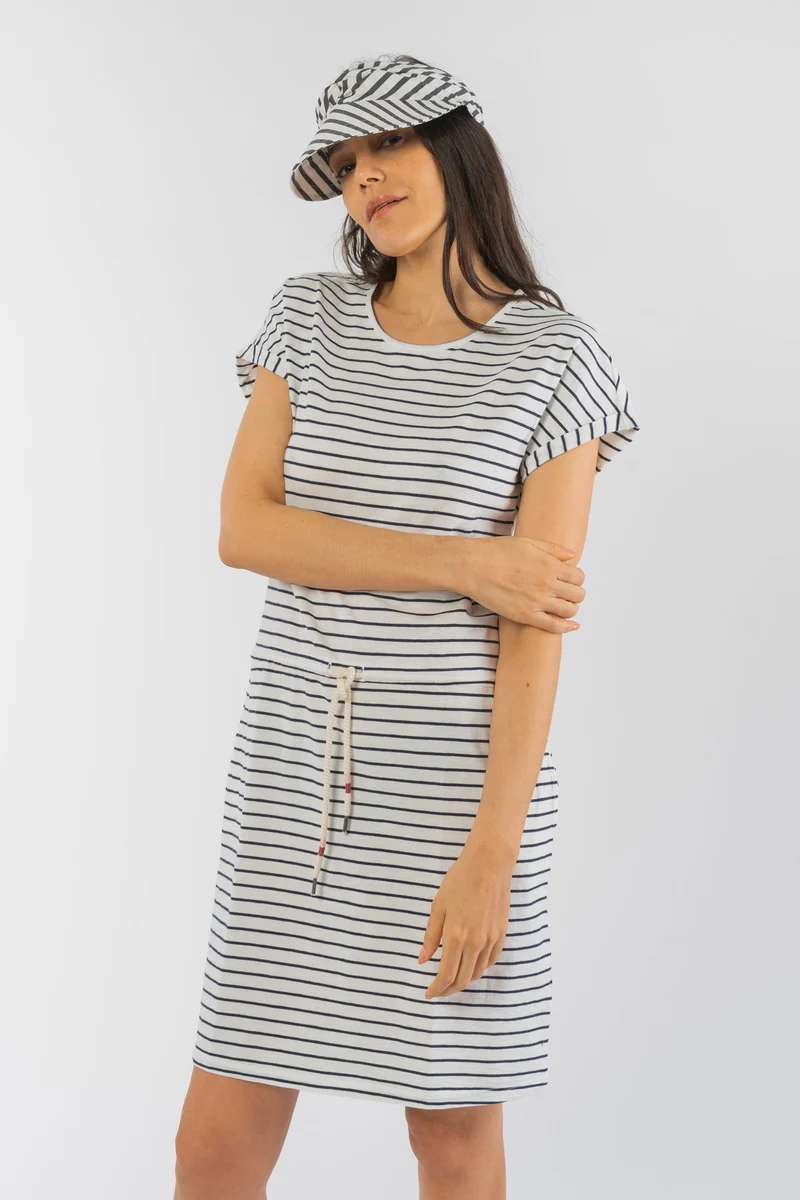 Casual Jerseydress #STRIPES aus Bio Baumwolle