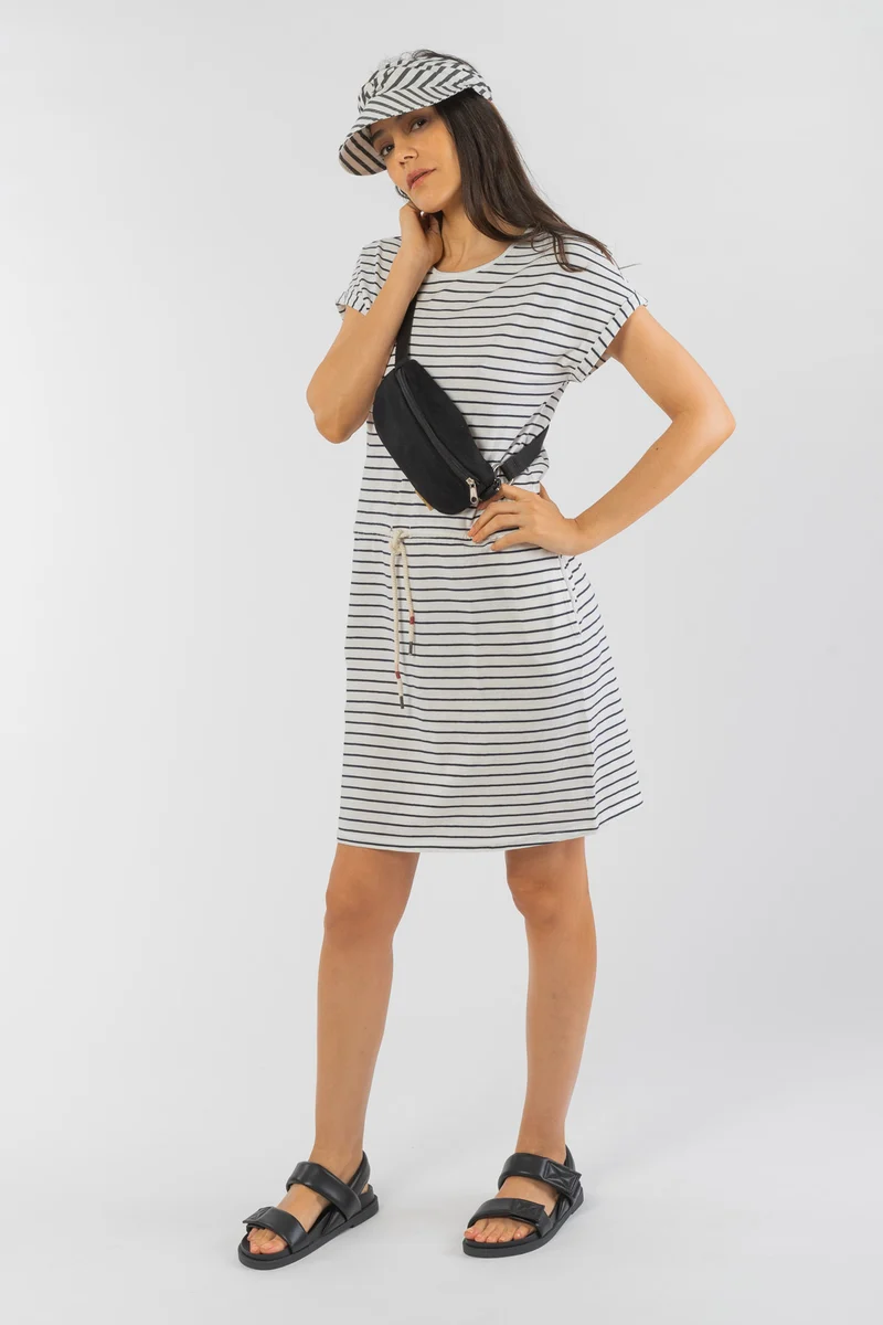 Casual Jerseydress #STRIPES aus Bio Baumwolle