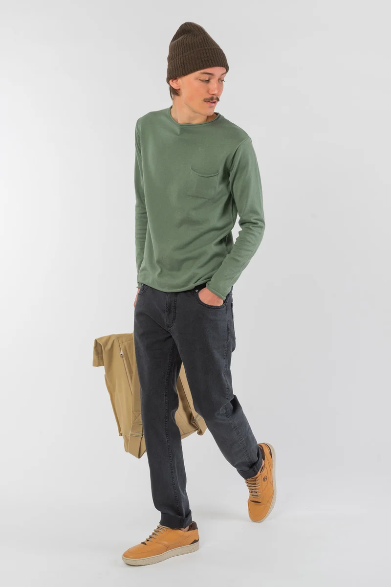 Light Knit Crew Neck aus Bio Baumwolle