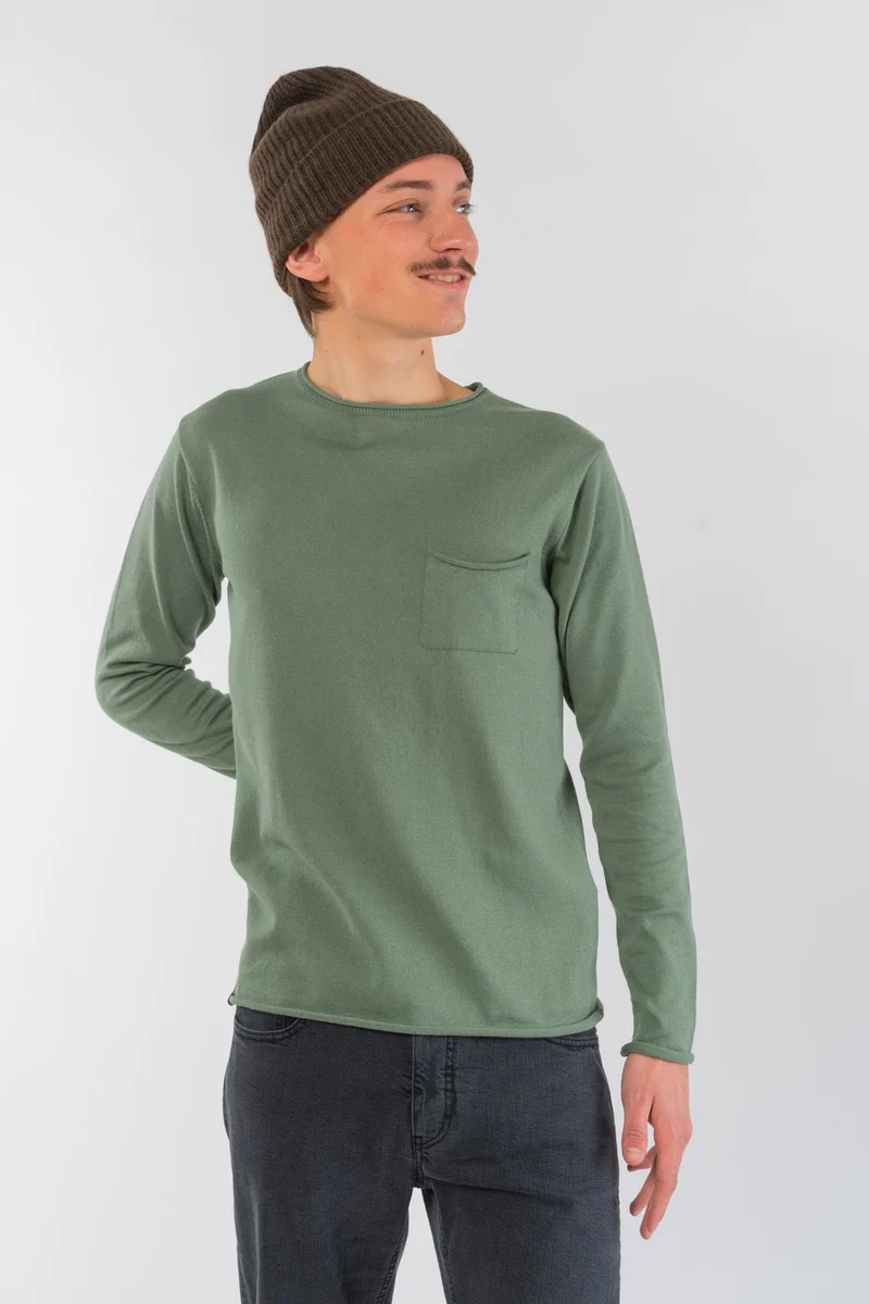 Light Knit Crew Neck aus Bio Baumwolle
