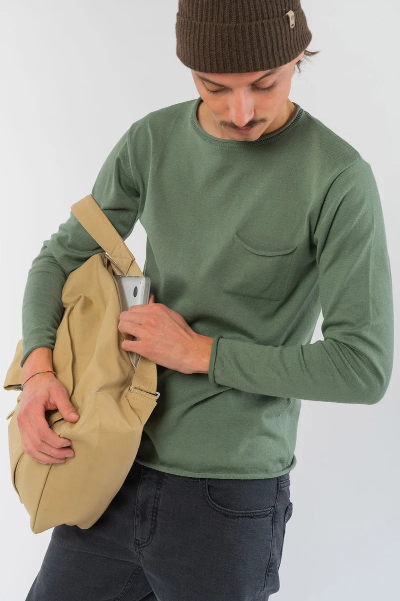 Light Knit Crew Neck aus Bio Baumwolle