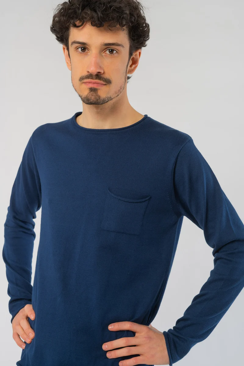 Light Knit Crew Neck aus Bio Baumwolle