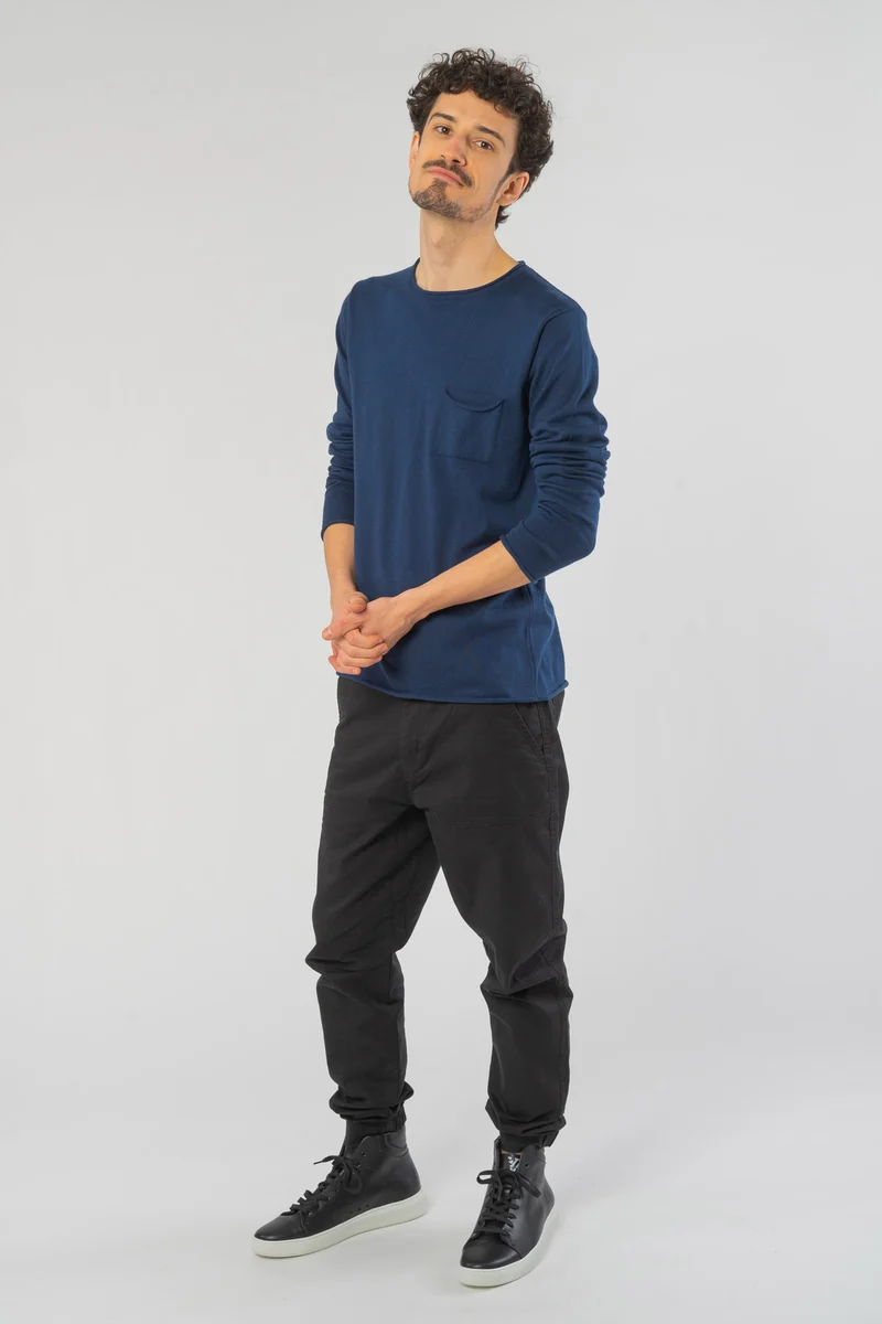 Light Knit Crew Neck aus Bio Baumwolle