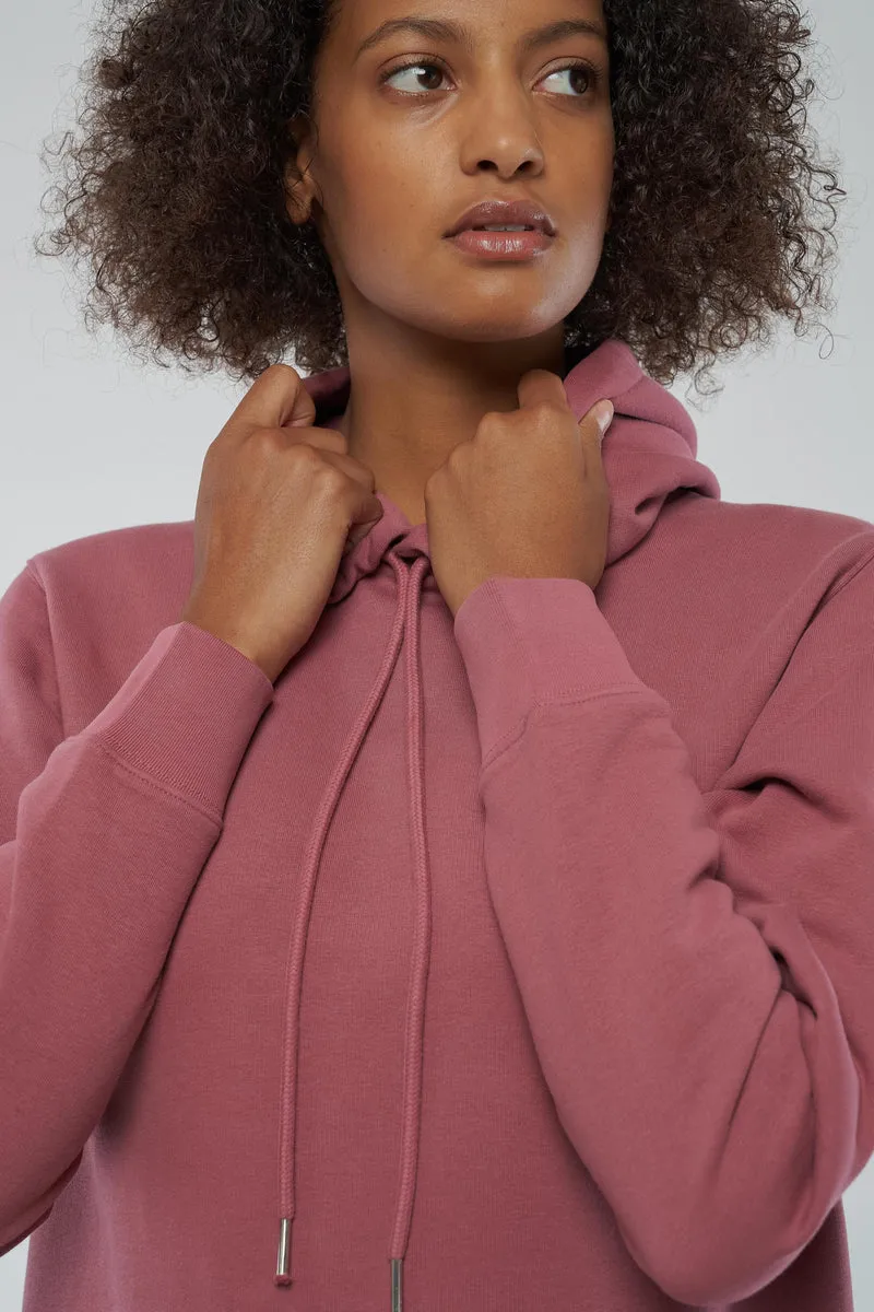 Hoodie Kleid mit langen Ärmeln