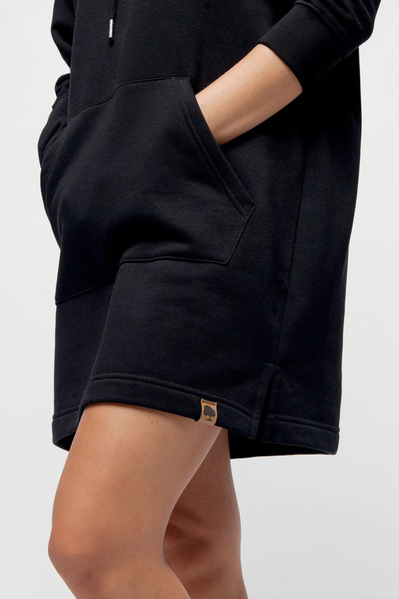 Hoodie Kleid mit langen Ärmeln