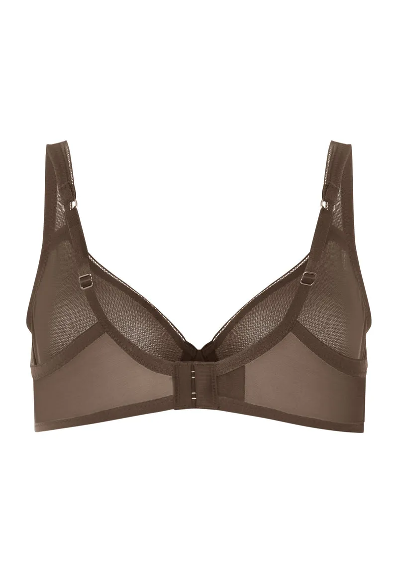 Smooth Illusion U/wire Bra | natural teak 070843-072768