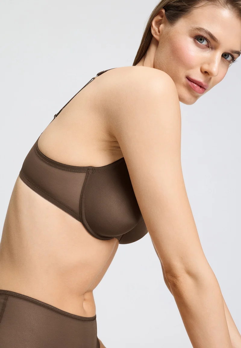 Smooth Illusion U/wire Bra | natural teak 070843-072768