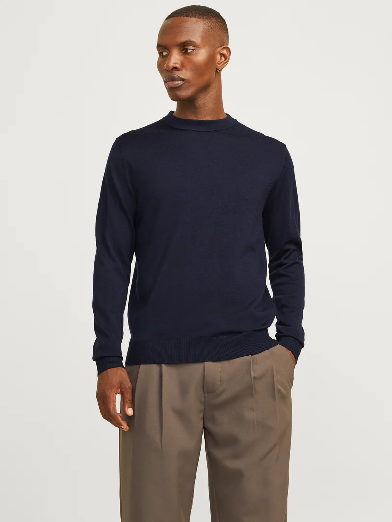 JJMILANO STITCH KNIT CREW NECK SN