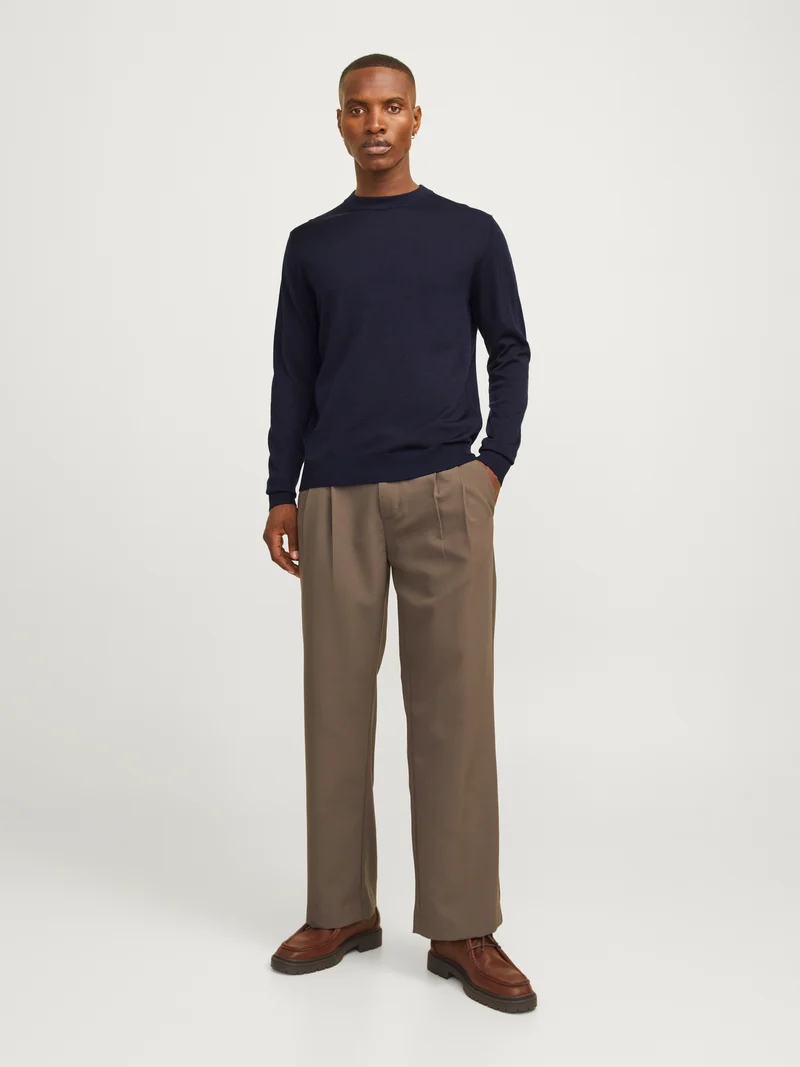 JJMILANO STITCH KNIT CREW NECK SN