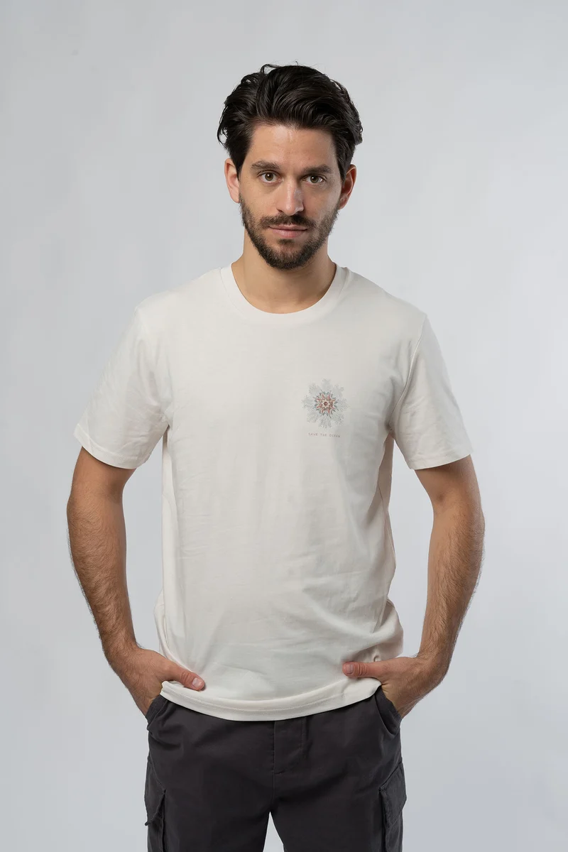 Sea Flower Vintage White Männer T-Shirt