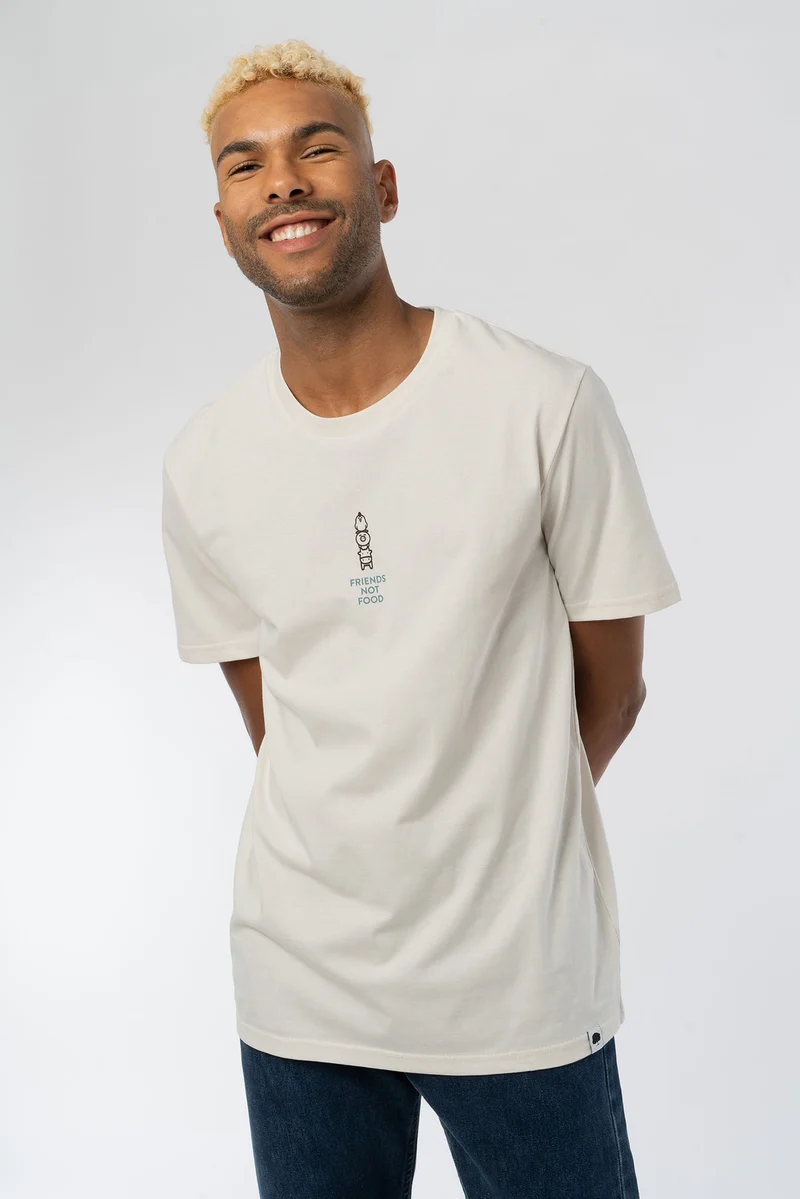 Friends not Food Vintage White T-Shirt