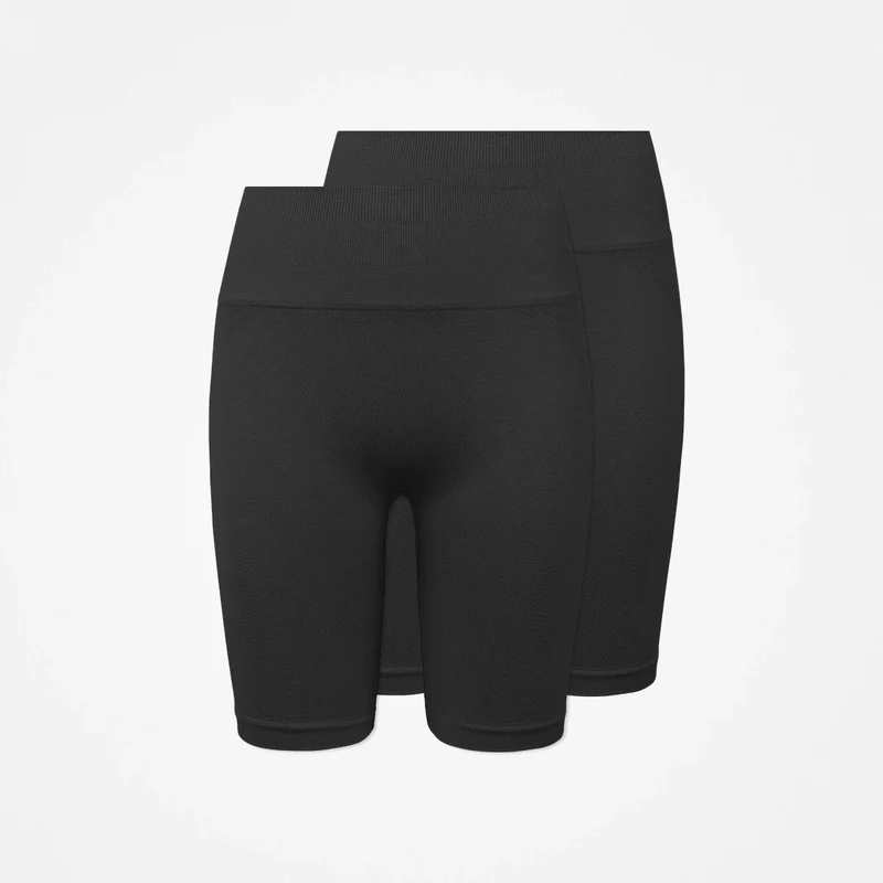 Radlerhose Seamless Damen | Schwarz