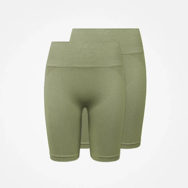 Radlerhose Seamless Damen | Hellgrün
