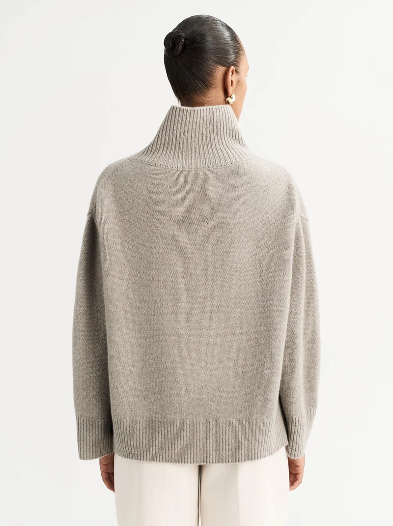Boyfriend Turtleneck Greige