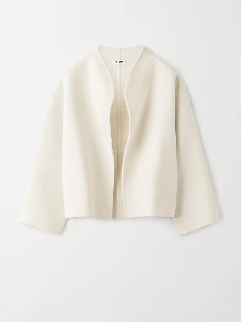 Short Jacket Feather White