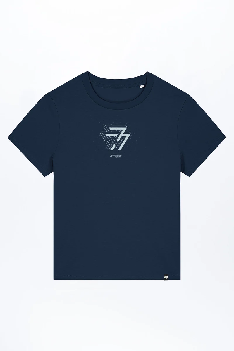 Melange Triangle T-Shirt für Frauen