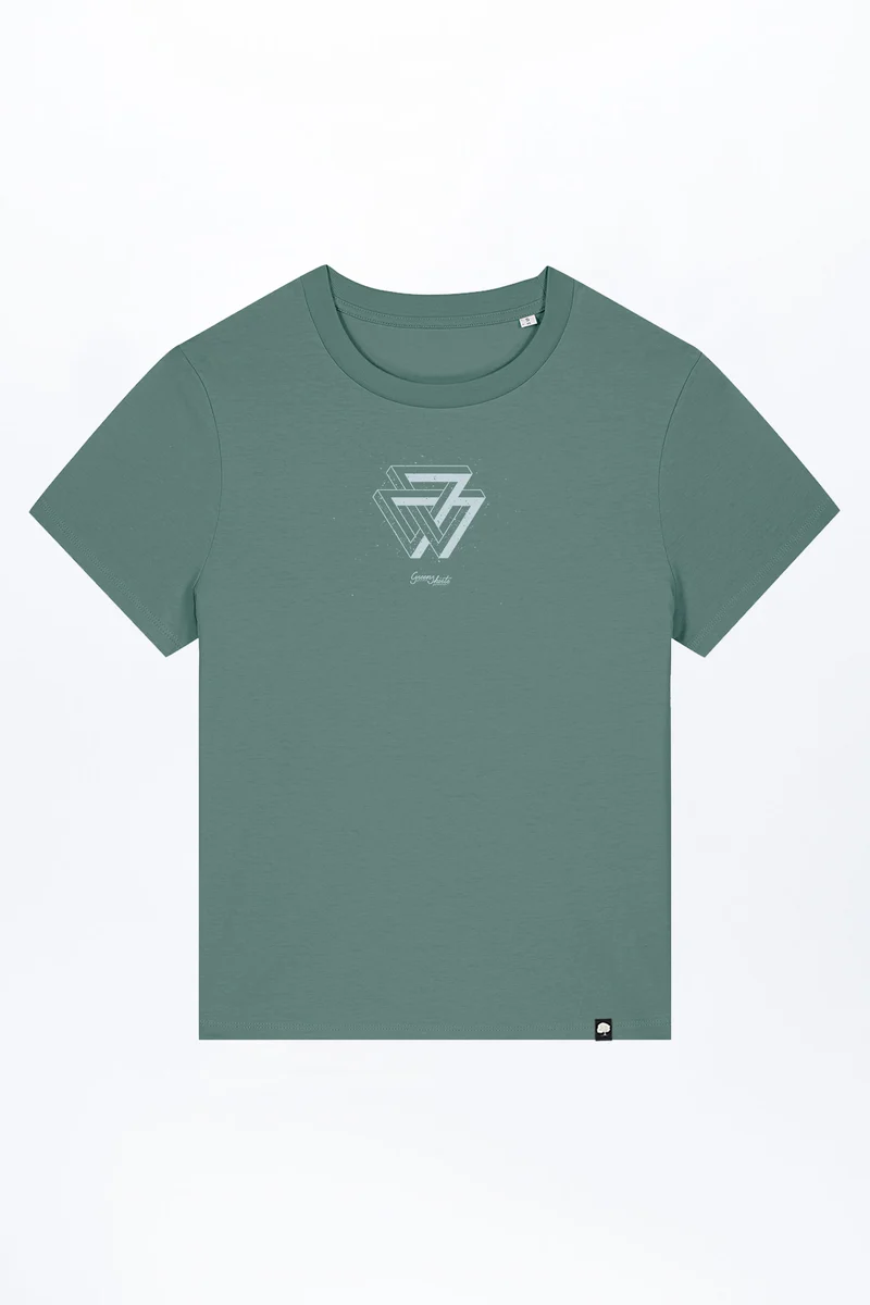 Melange Triangle T-Shirt für Frauen
