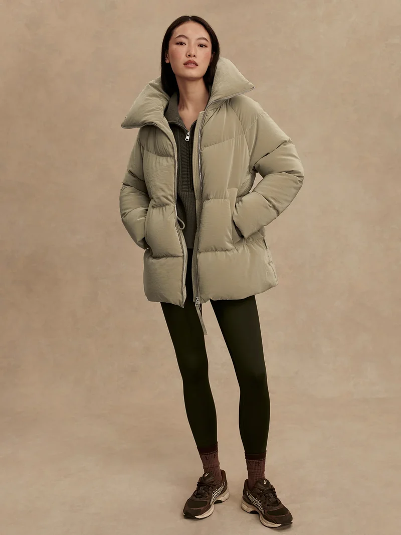 Valencia Down Puffer Coat Agate Grey