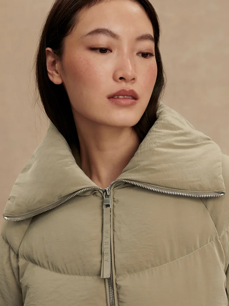 Valencia Down Puffer Coat Agate Grey