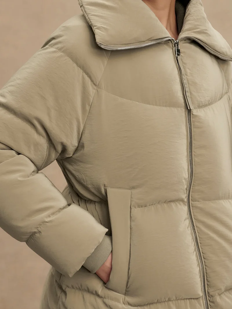 Valencia Down Puffer Coat Agate Grey