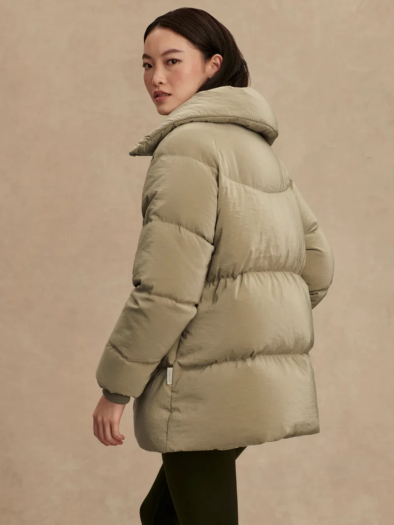 Valencia Down Puffer Coat Agate Grey