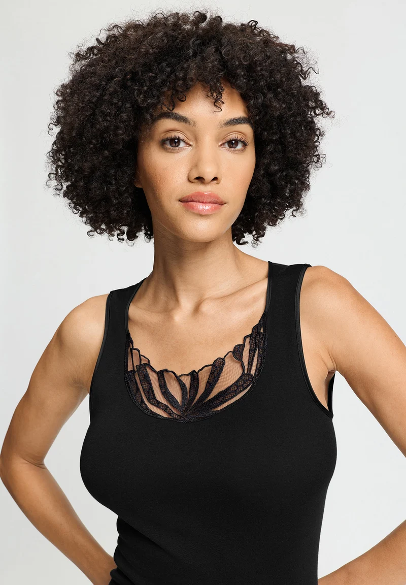 Rosaria Tank Top | black 070784-070019
