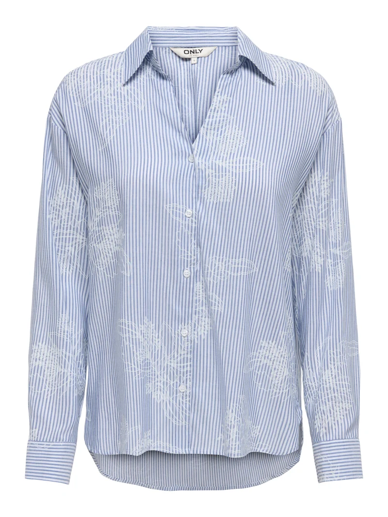 ONLMIKELA LS REG STRIPED SHIRT WVN