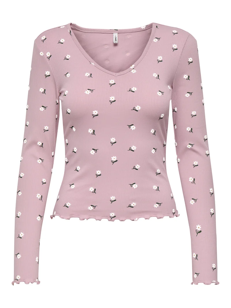 ONLINA L/S V-NECK TOP JRS