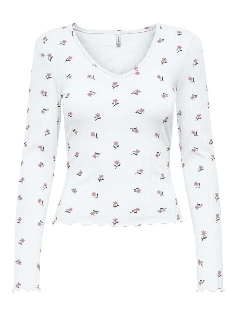 ONLINA L/S V-NECK TOP JRS