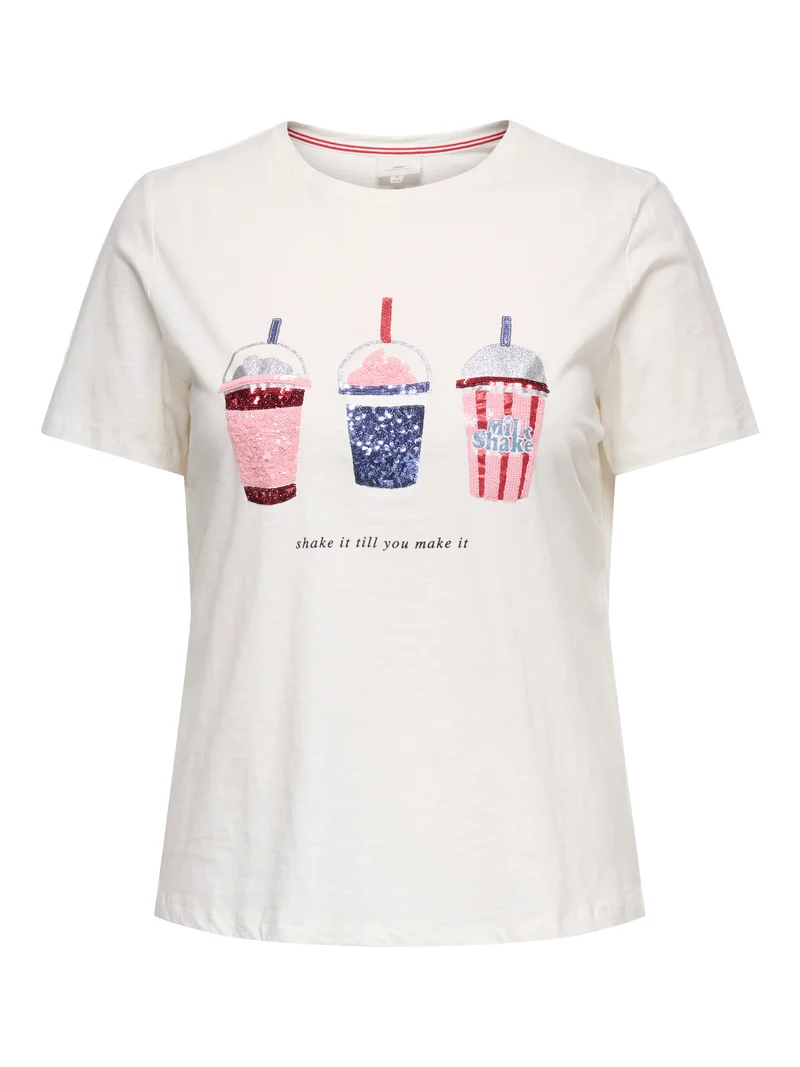 CARKITA LIFE SS O-NECK JEANS TEE JRS
