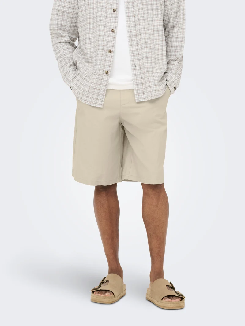 ONSDAVES WIDE COT LIN 0007 SHORTS