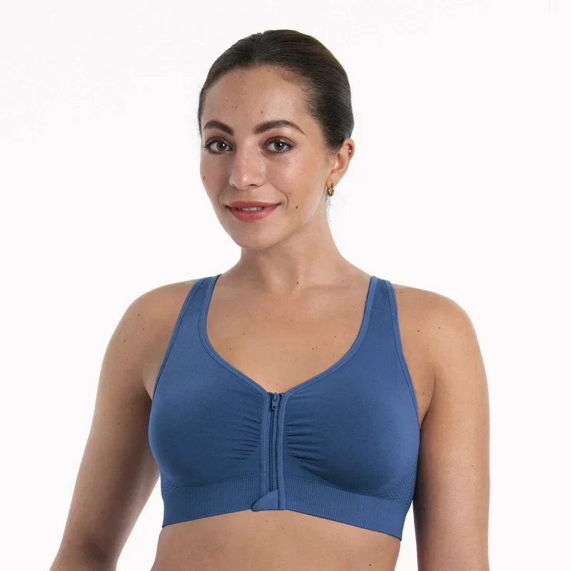 Anita Care - Lynn Front Closure Post Mastectomy Bra Moulded Blue Heaven