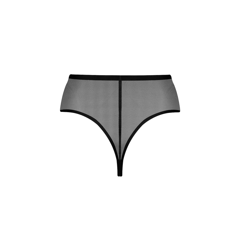 ByeBra – Formgebender Tüll-Shapewear-Tanga mit mittlerer Stützkraft, Schwarz
