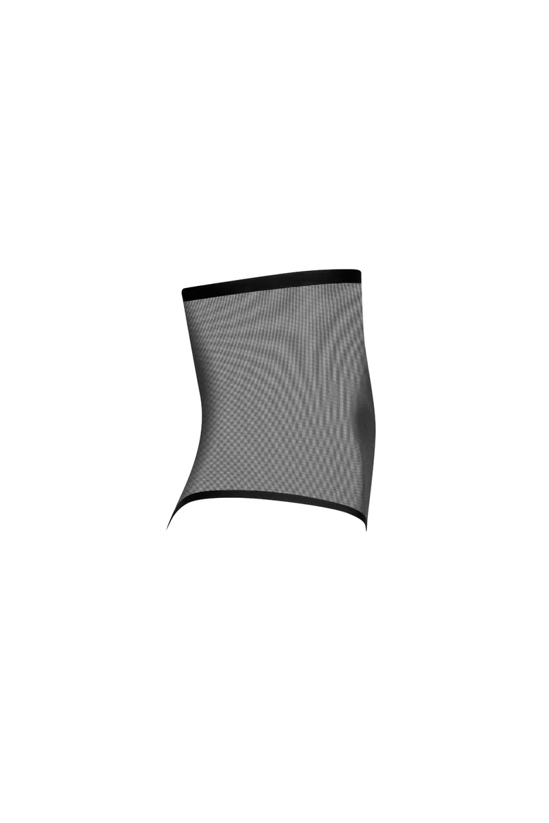 ByeBra – Formgebender Tüll-Shapewear-Tanga mit mittlerem Halt, hochtailliert, schwarz