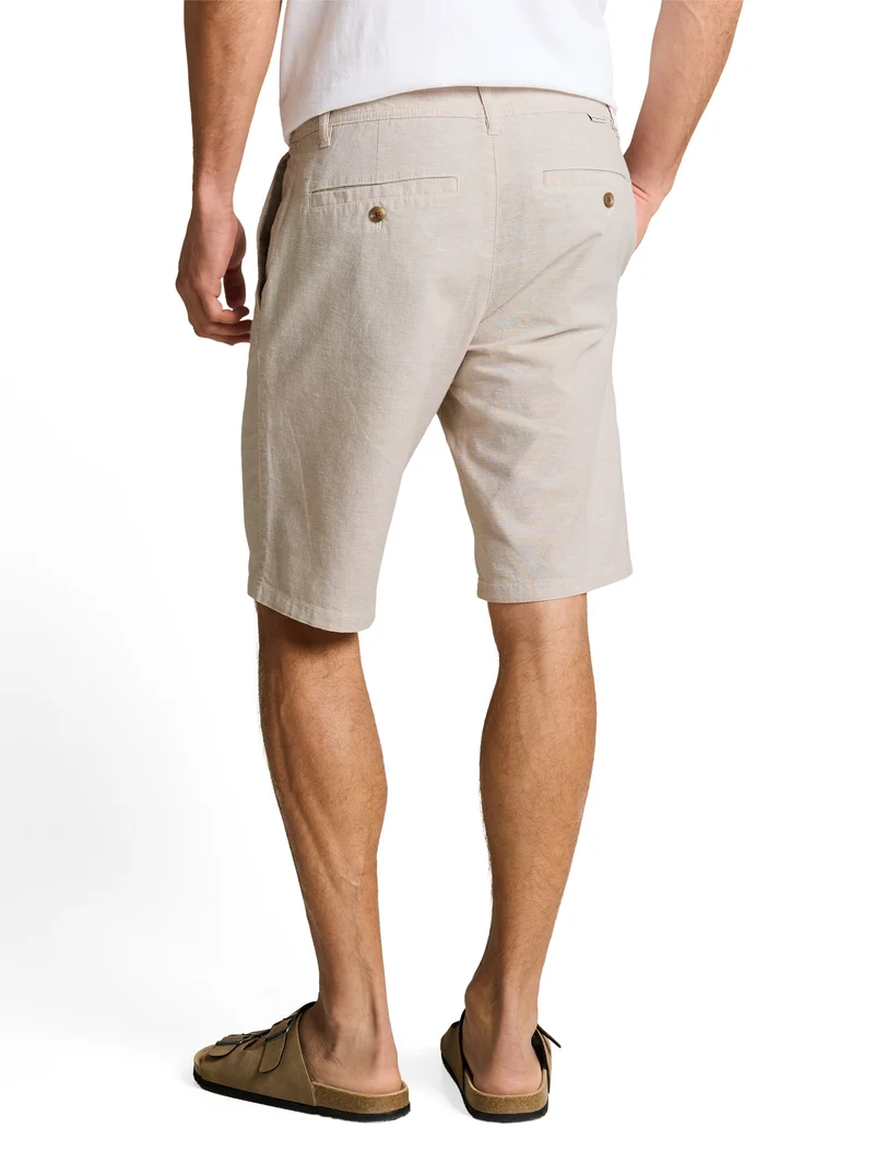 TTREGULAR Chino Shorts mit Leinenanteil
