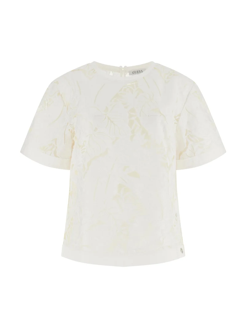 SS CASSANDRE FOLIAGE TULLE TOP