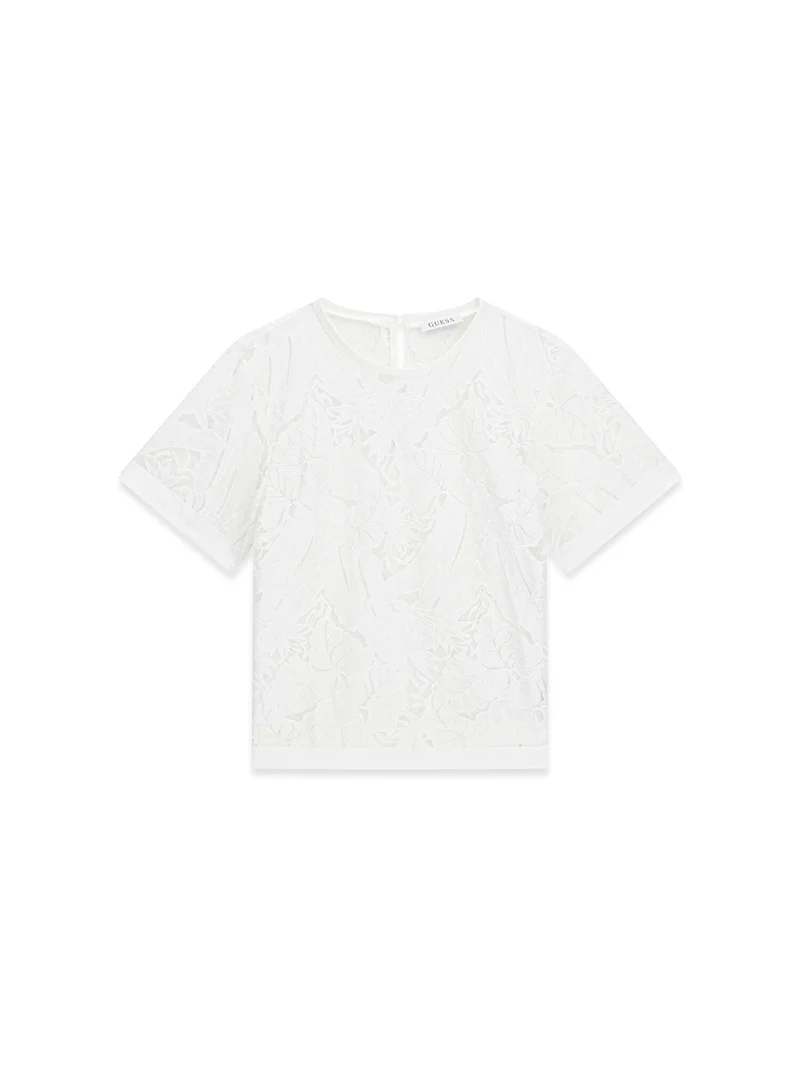 SS CASSANDRE FOLIAGE TULLE TOP