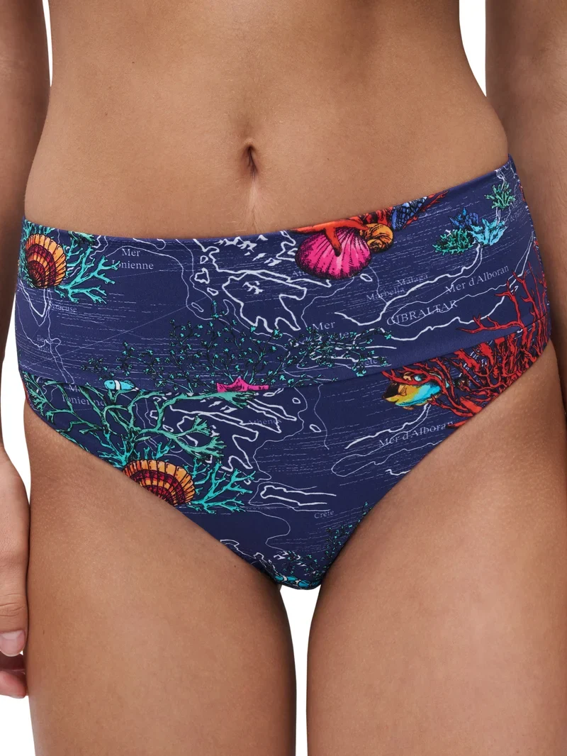 Chantelle Swimwear – Icon Bikinihose, Dunkelmediterran